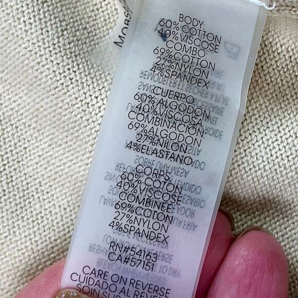 Calvin Klein Long Knit Open Front 4 Pocket Cardigan XL - Picture 9 of 10